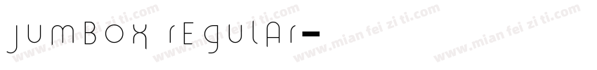 jumbox regular字体转换